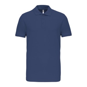 POLO PIQUÉ HOMEM M/M 3 BOT AZUL PROFUNDO K239